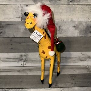 ANNALEE 2005 15" CHRISTMAS GIRAFFE WITH GIFTS! 809605 LARGE & COLORFUL!